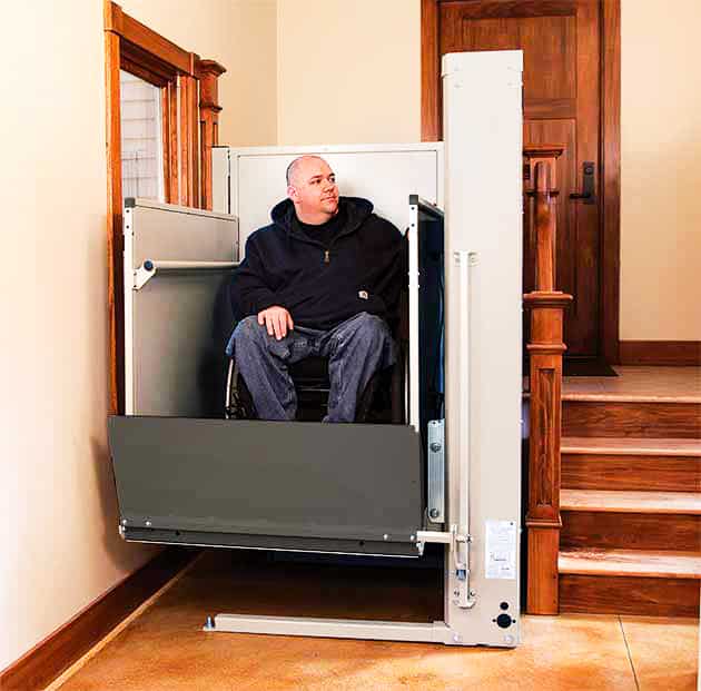 vpl - vertical platform porchlift in San Jose CA ADA business commercial installation
